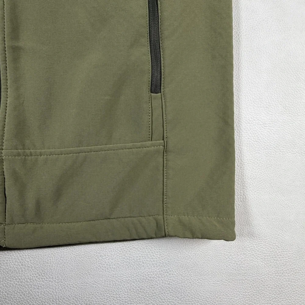 The North Face Apex Bionic Softshell Vest Mens Small Olive Green Windproof